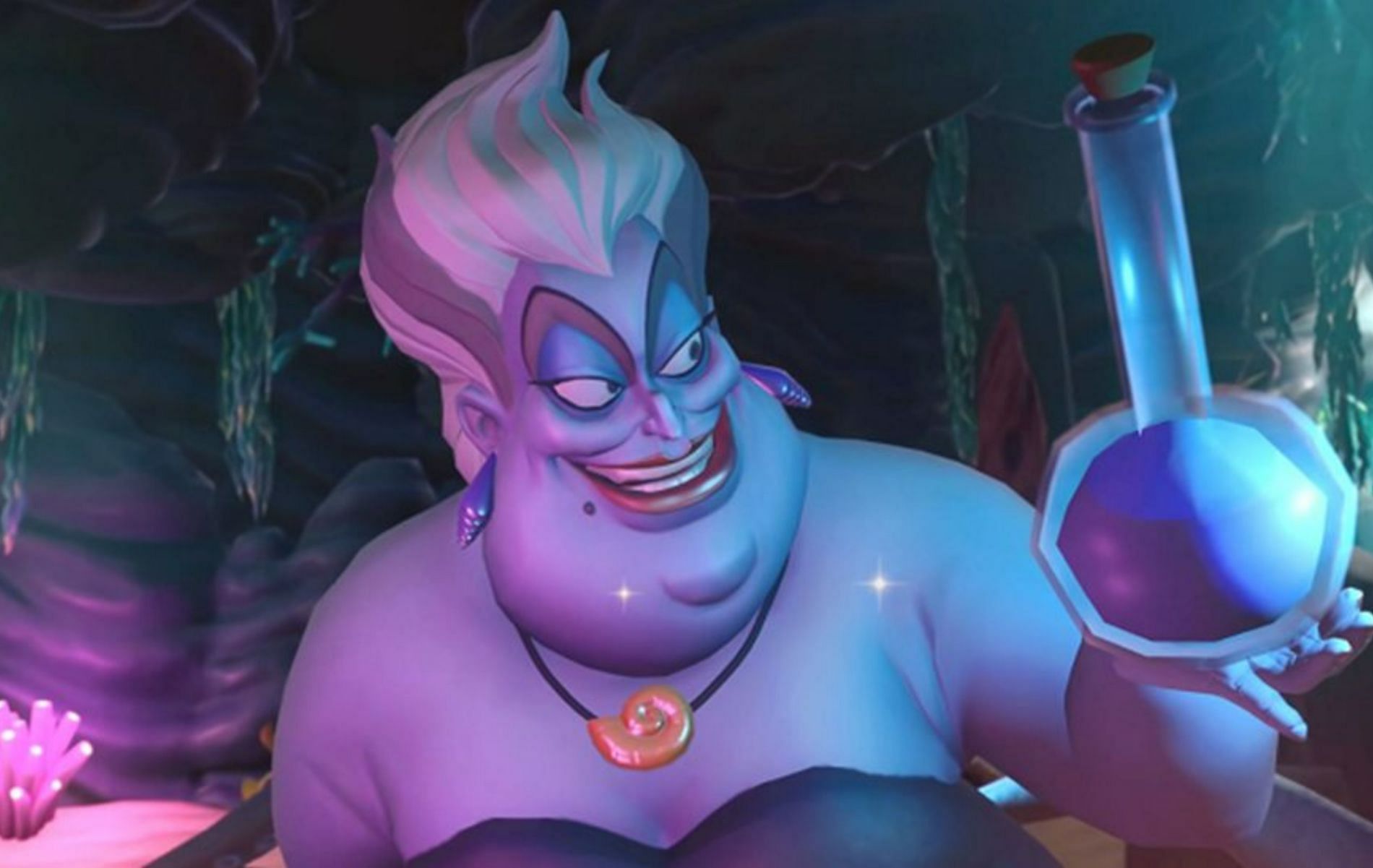 Completing the Dazzle Beach cave puzzle in Disney Dreamlight Valley, and freeing Ursula (Image via Disney Dreamlight Valley)