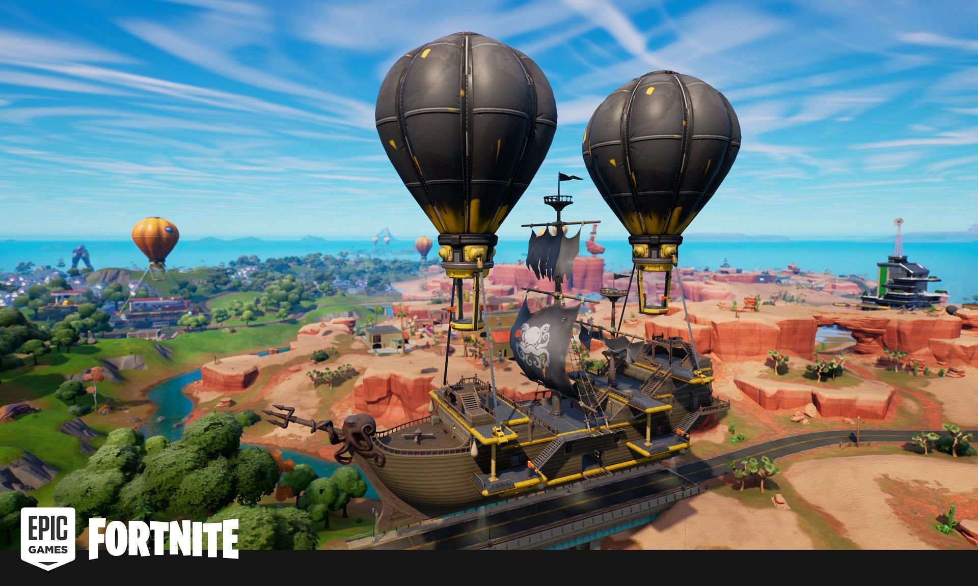 One of the upcoming Fortnite map changes will affect Blackheart&#039;s ship (Image via Epic Games)