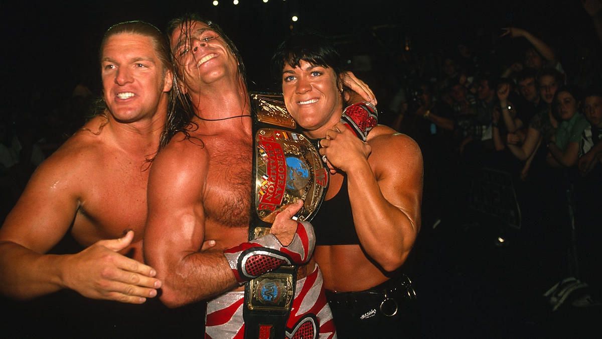 D-Generation X members, Triple H, Shawn Michaels, and Chyna