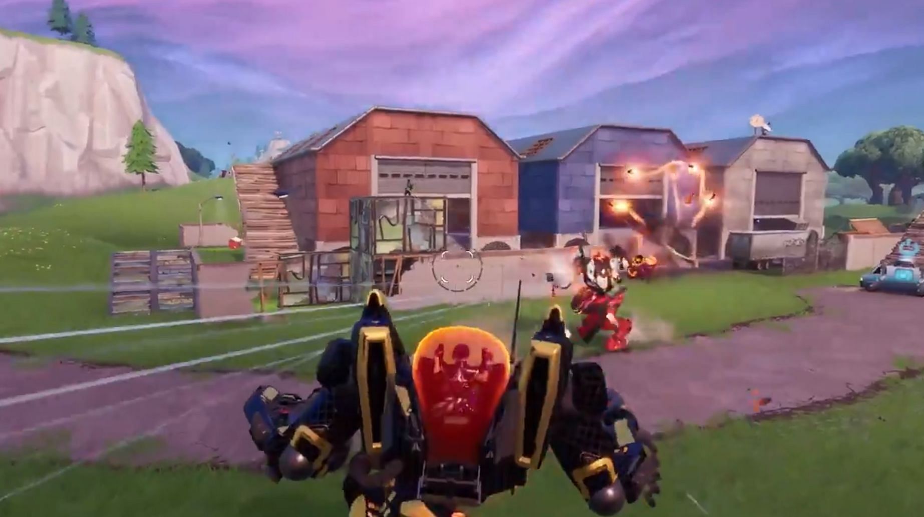 Mechs were another overpowered vehicle that bothered Fortnite players (Image via Epic Games)