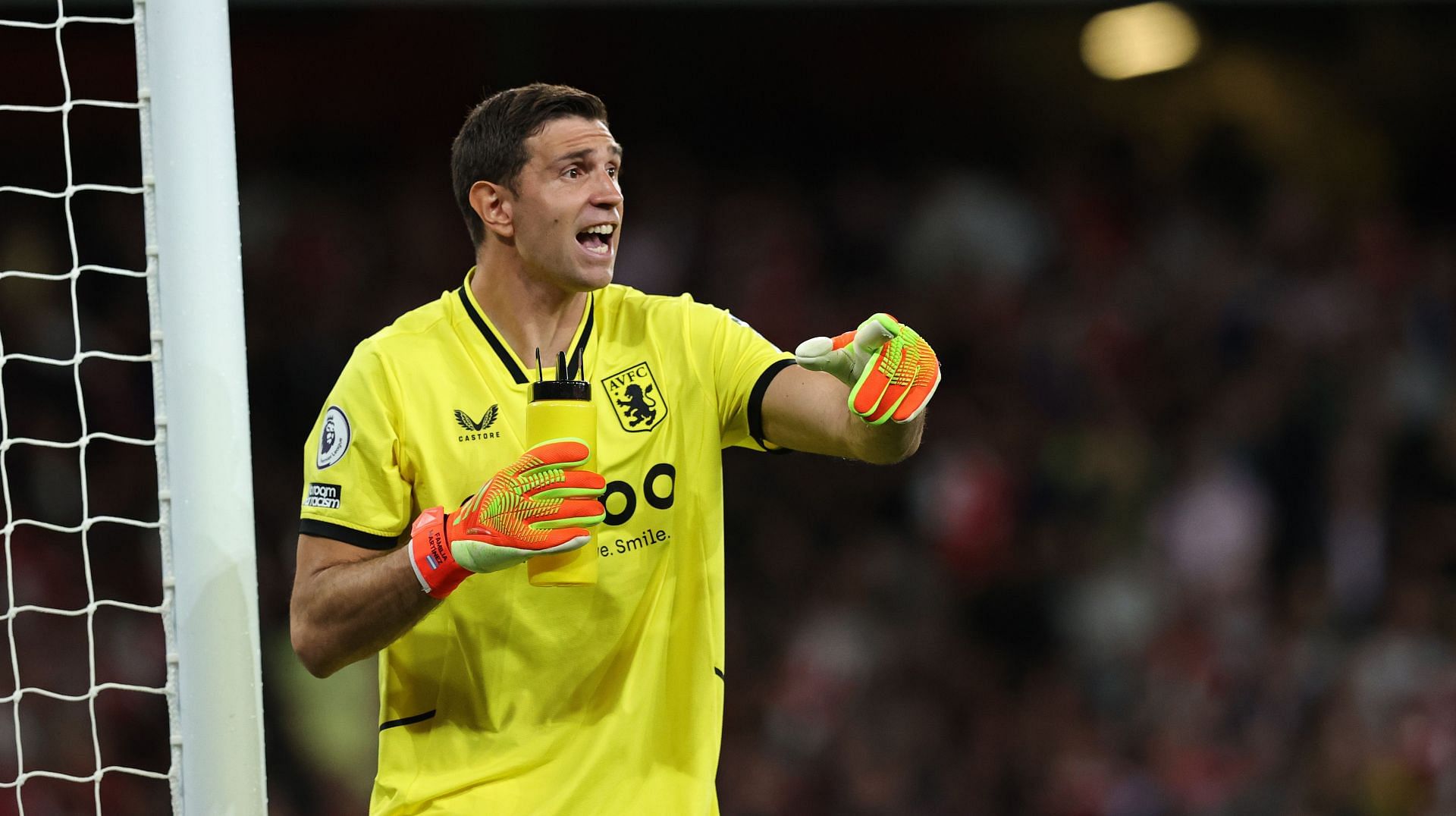 Emiliano Martinez has been linked with a move to Old Trafford recently.
