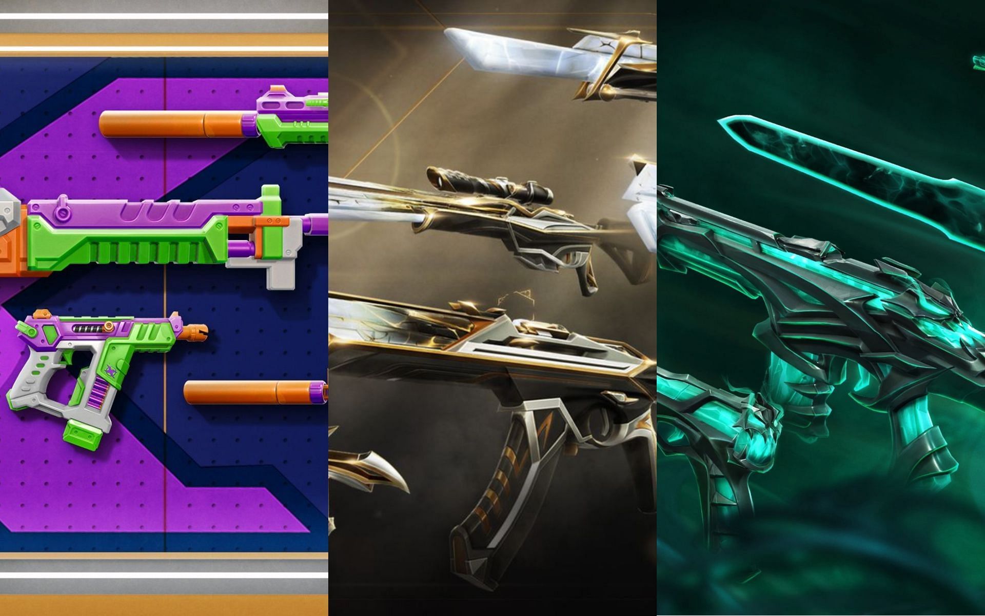 Five most Exclusive weapon sets in Valorant (Image via Sportskeeda)