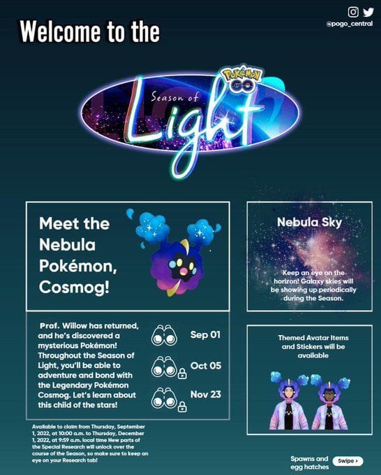 All Egg Pokemon in Pokemon GO Season of Light