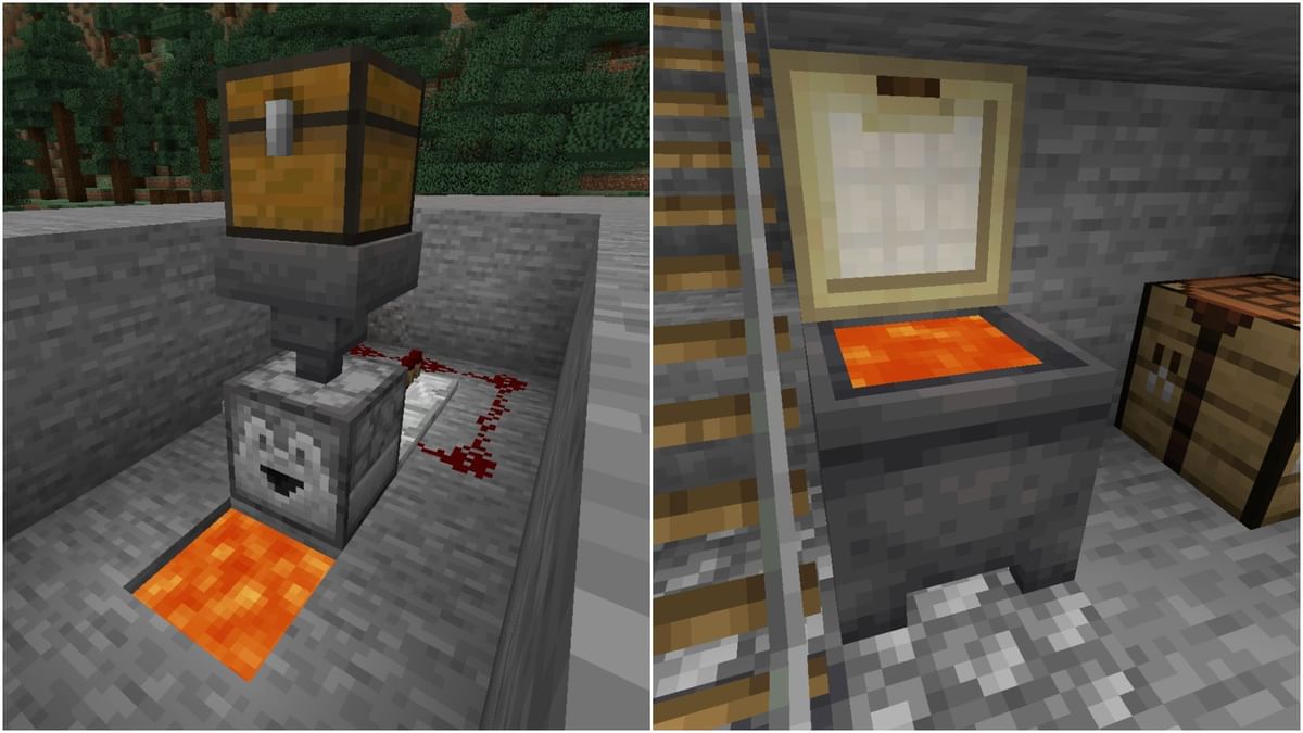 How to make a trash can in Minecraft