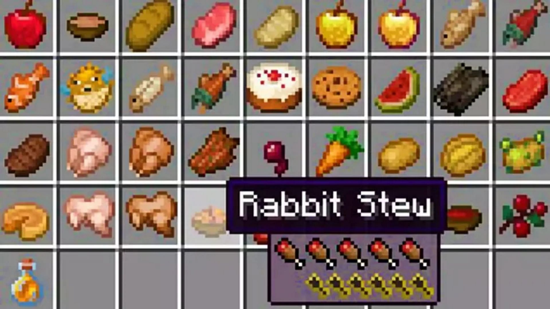 AppleSkin mod shows more detailed information about food (Image via bestminecraftmods.net)