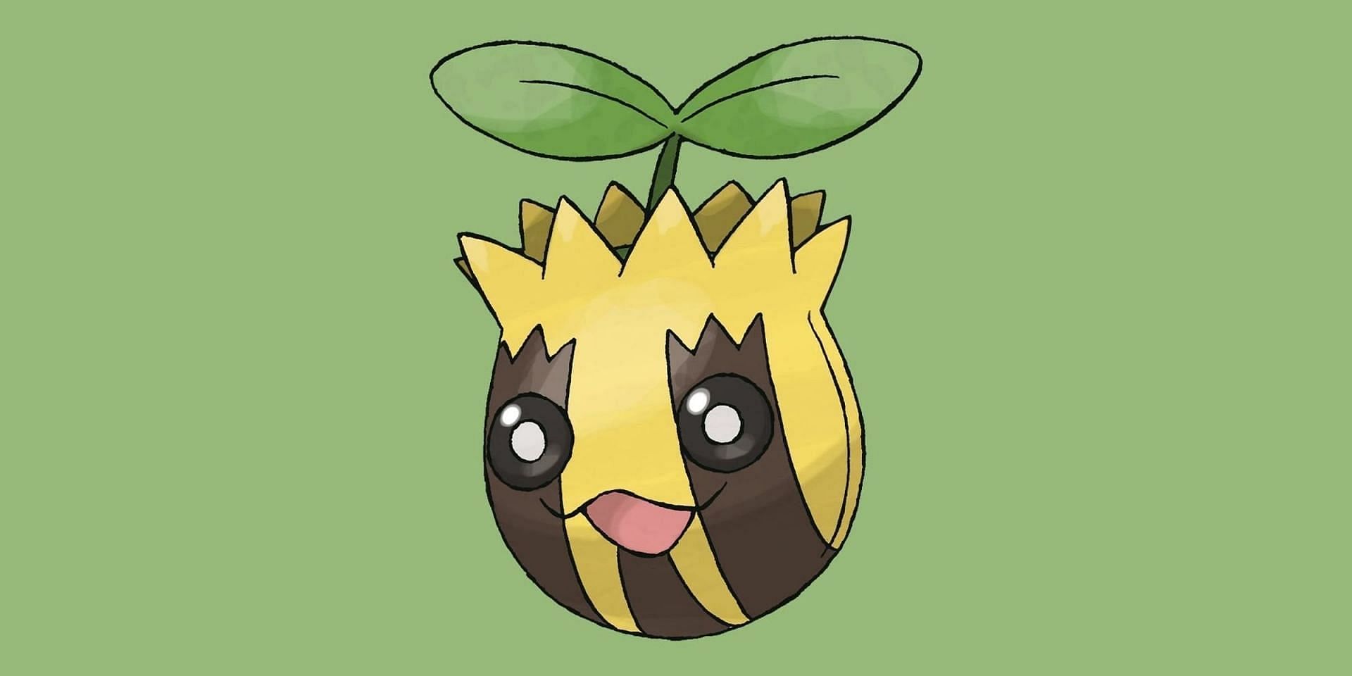 Art officiel de Sunkern utilisé tout au long de la série (Image via The Pokemon Company)