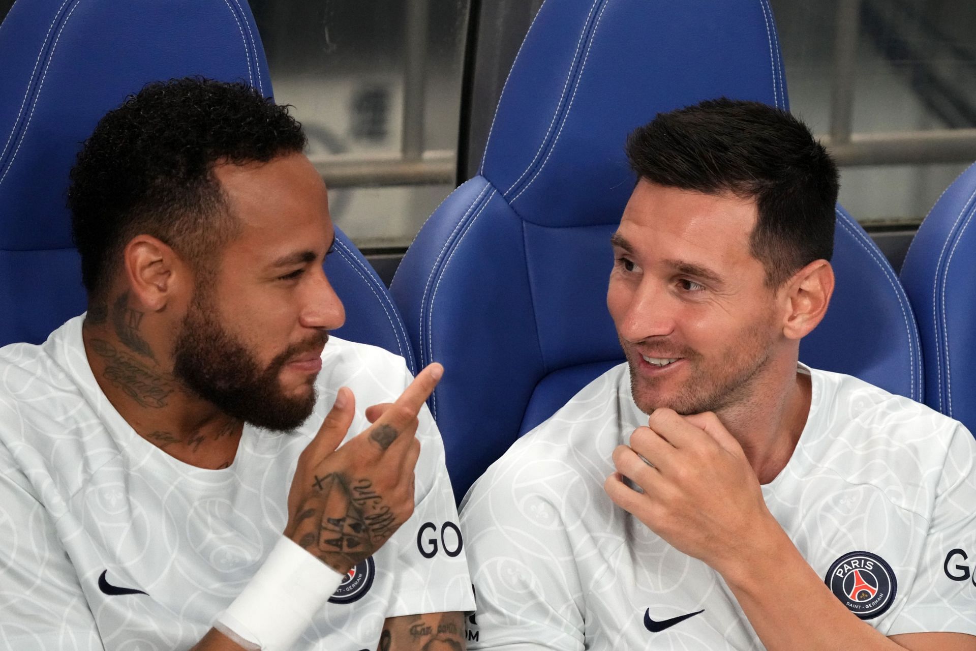 Lionel Messi (right) has rekindled his understanding with Neymar inParis.