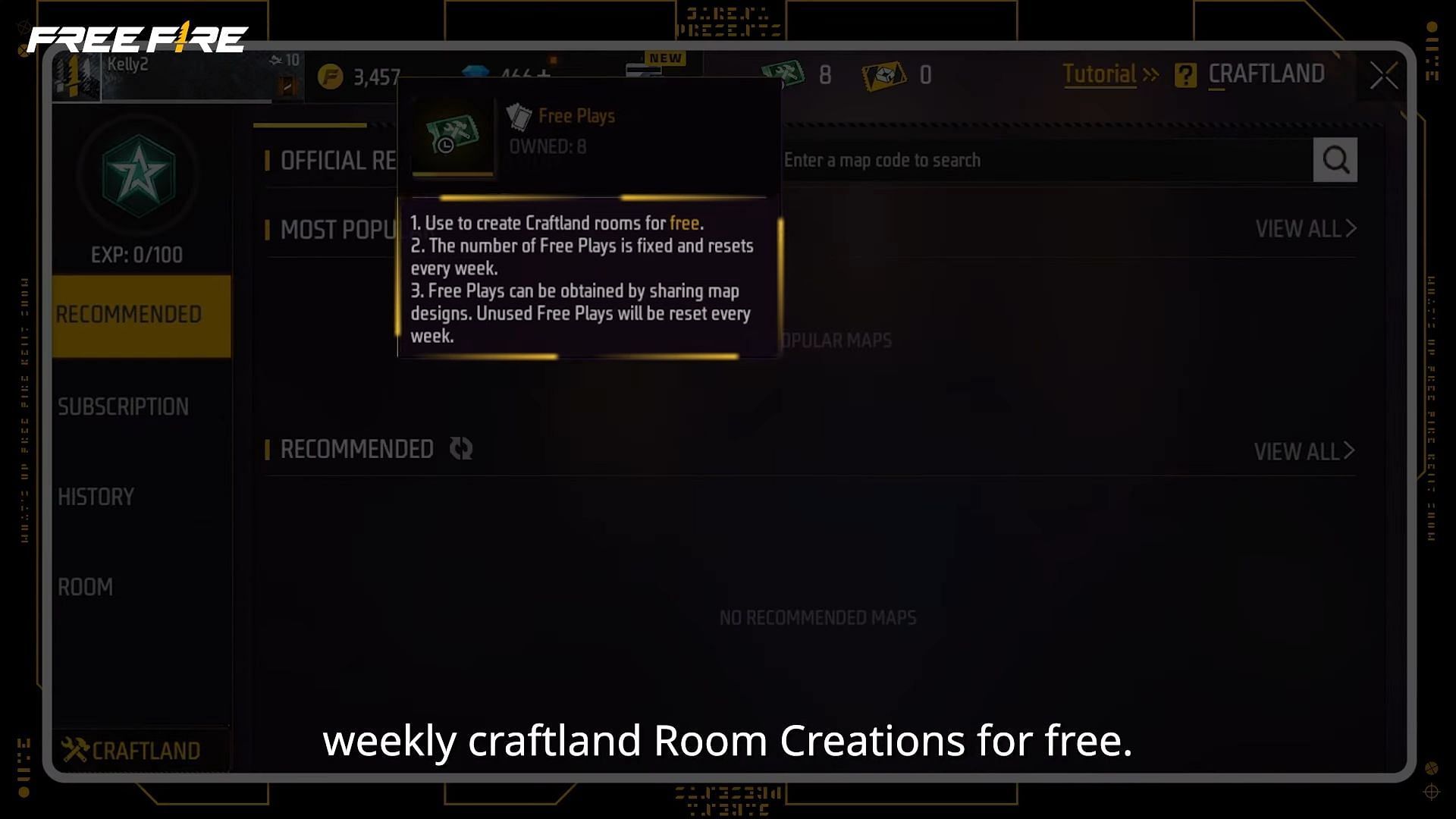 Individuals can play Craftland for free (Image via Garena)