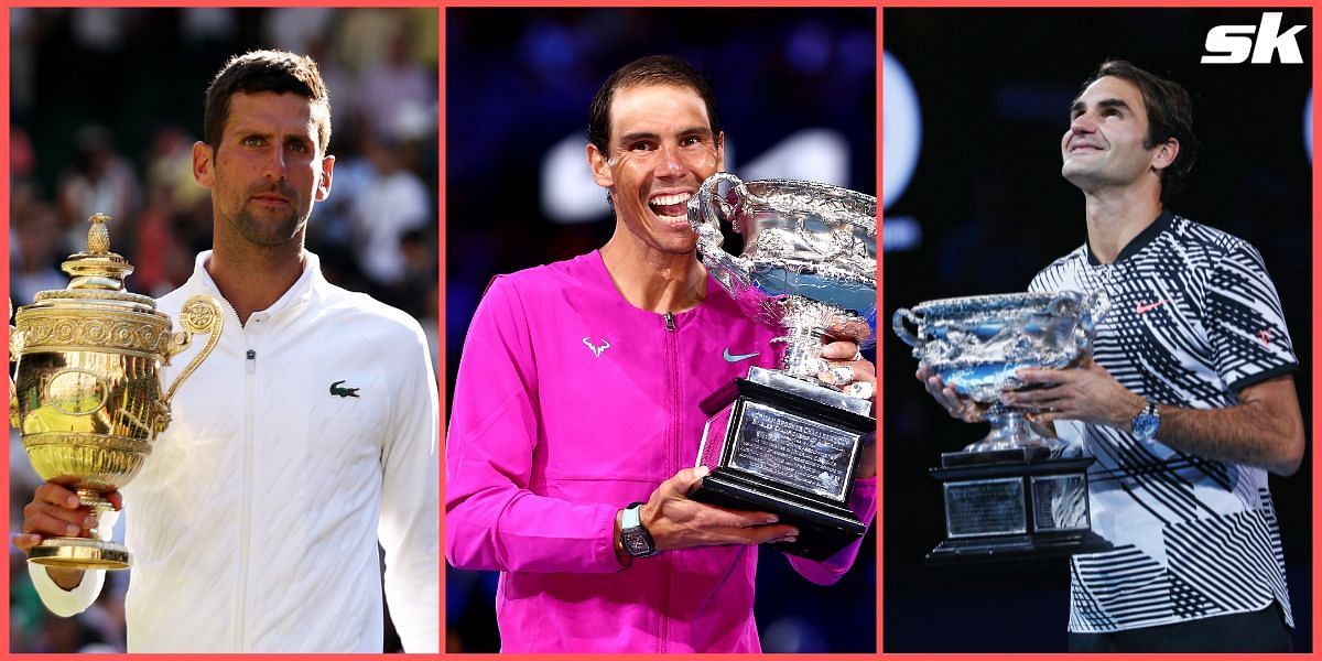 Novak Djokovic, Rafael Nadal and Roger Federer have won a combined 36 Grand Slam titles.