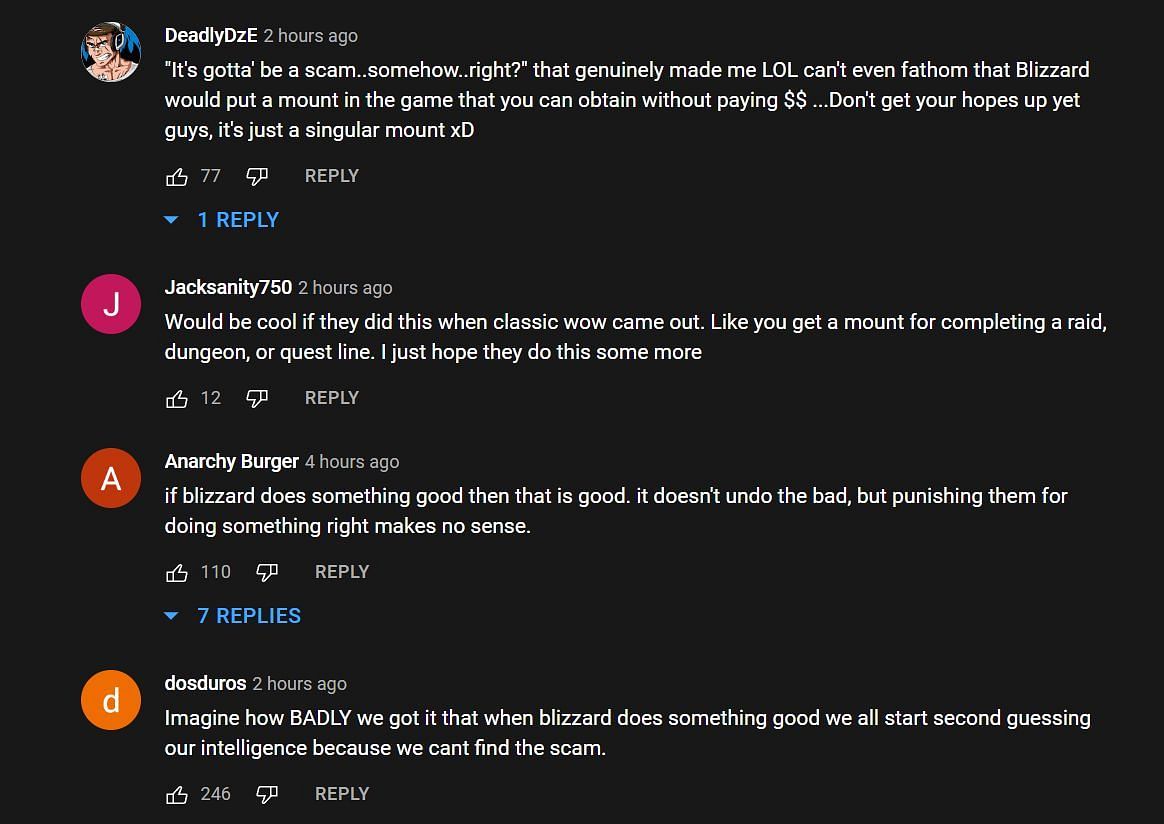 Fan comments (Image via Asmongold Clips / YouTube)