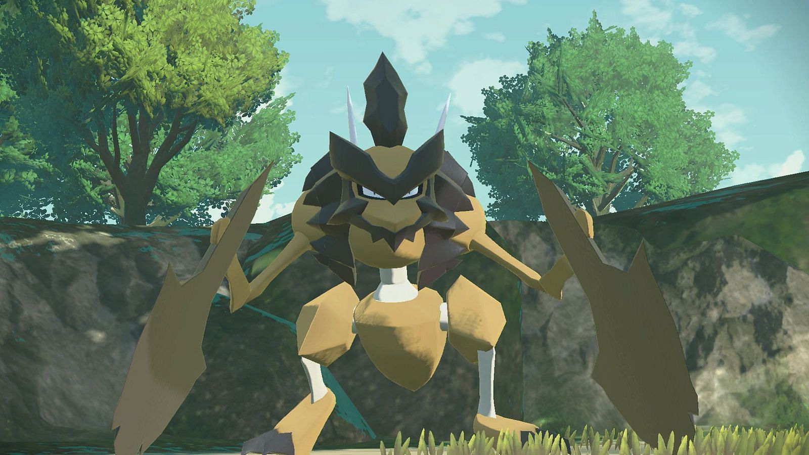 Kleavor tel qu'il apparaît dans Pokemon Legends: Arceus (Image via The Pokemon Company)