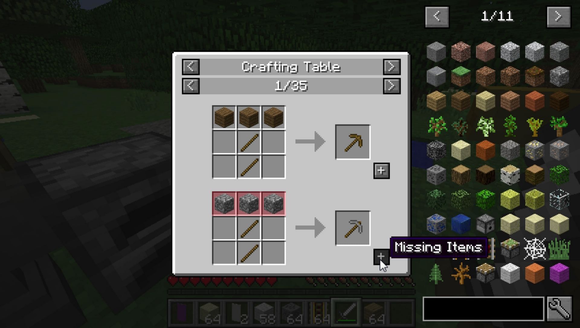 Just Enough Items help players create and use other GUIs more easily (Image via CurseForge)