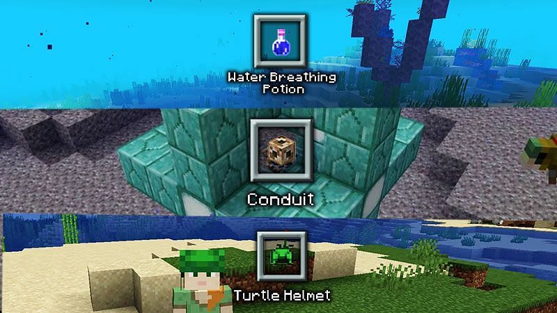 How to breathe underwater in Minecraft