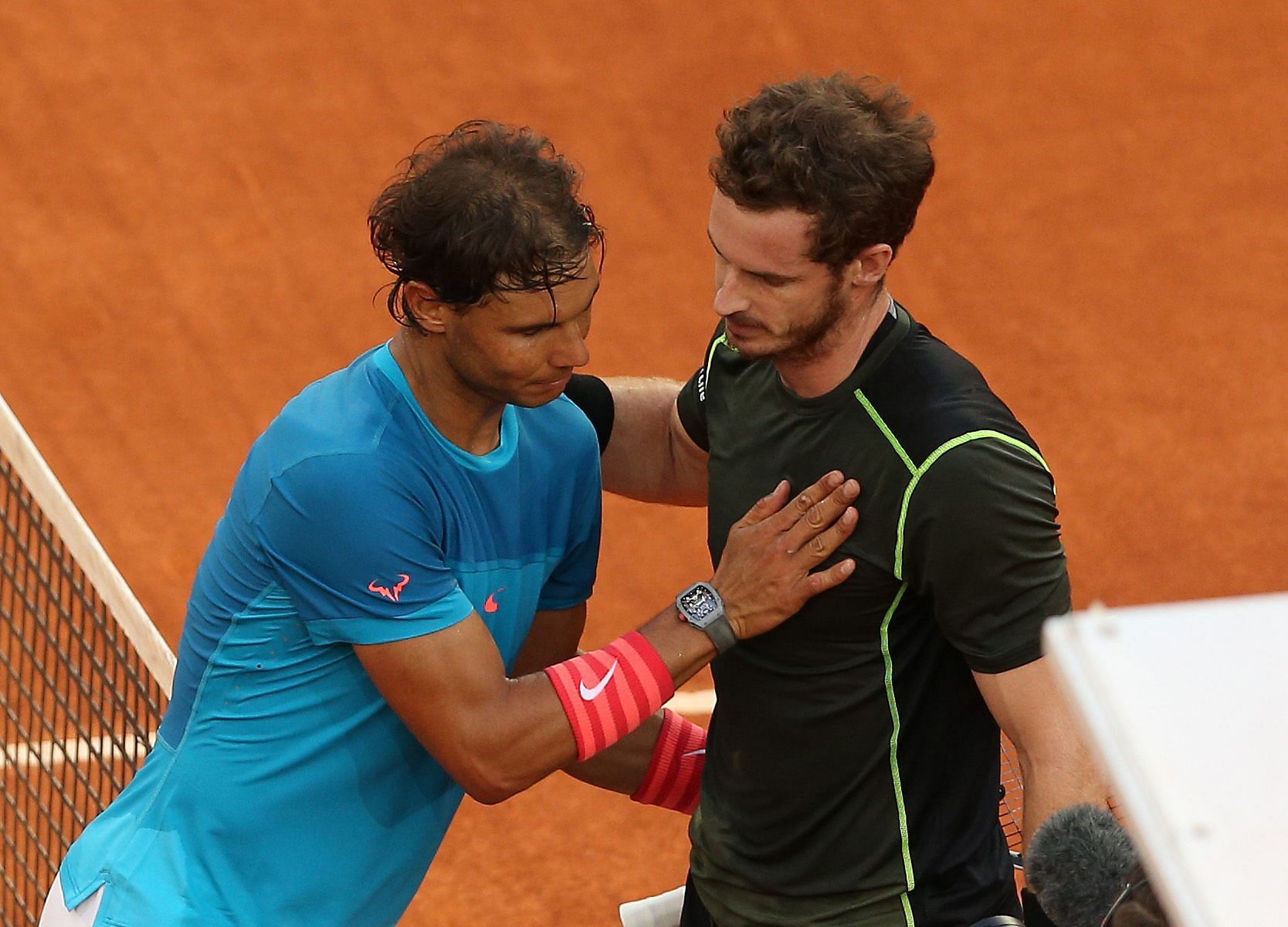 Rafael Nadal (izquierda) y Andy Murray