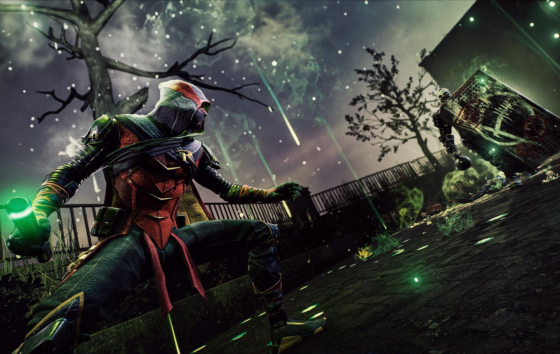 Robin unleashes his Fireworks Ability in Gotham Knights that deals elemental damage in an area (image via WB Games)