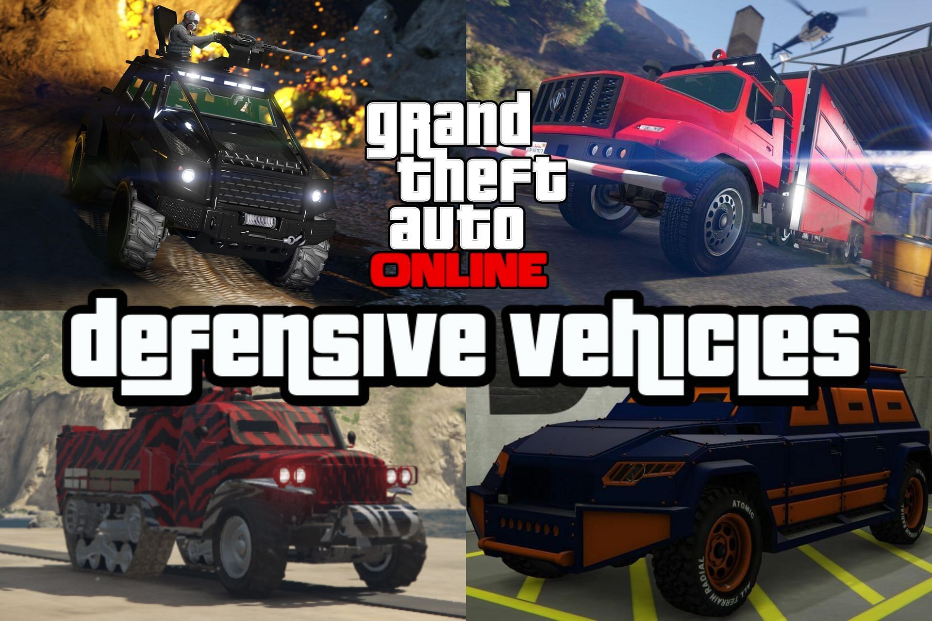 GTA Online players should get these vehicles for improved defense (Images via GTABase)