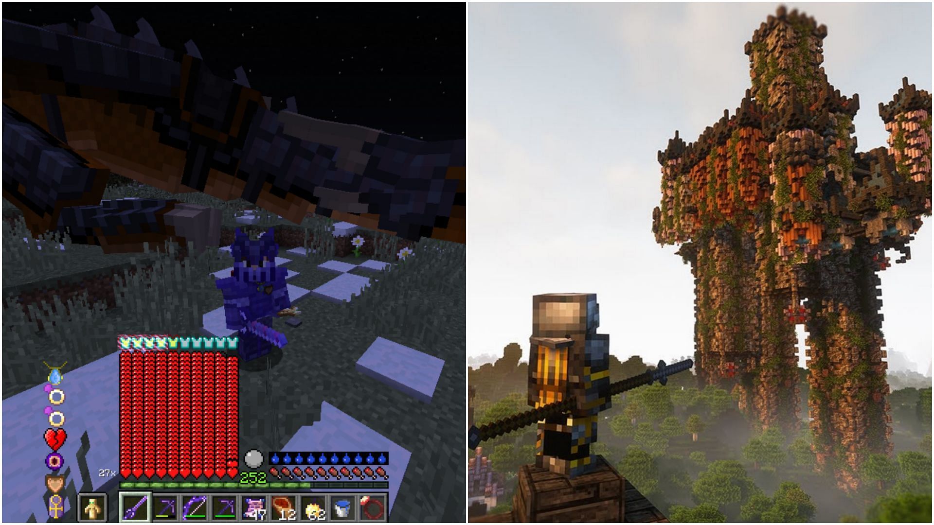 There are several Minecraft modpacks that adds a new type of exploration aspect (Image via Sportskeeda)