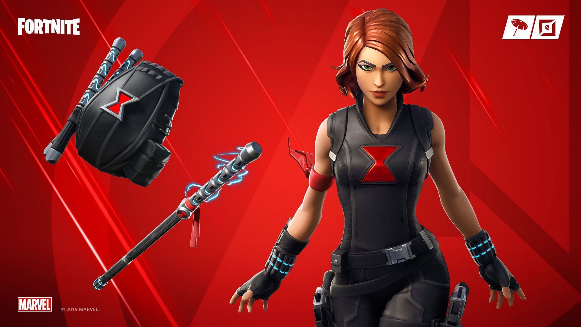 Black Window is one of the rare Fortnite skins that came with collabs (Image via Epic Games)