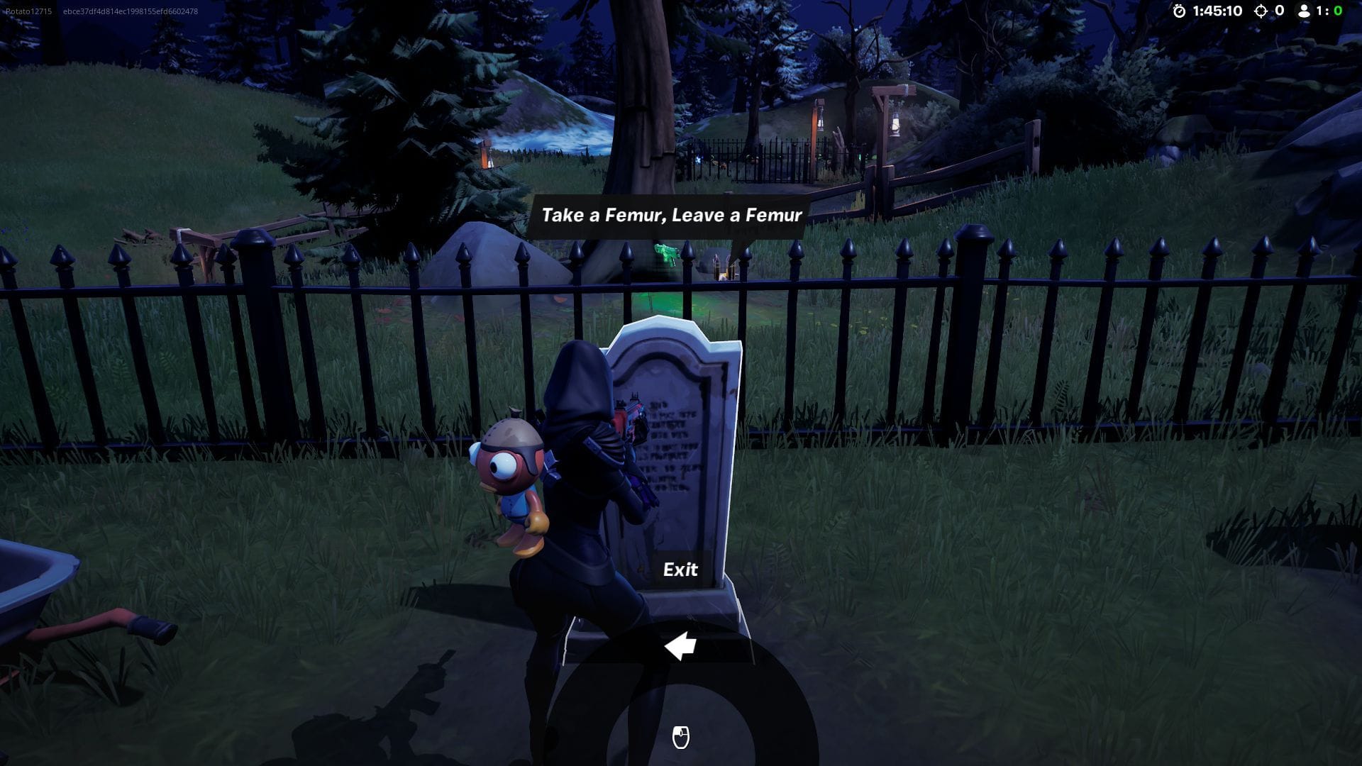 Take a Femur, Leave a Femur? Say what now? (Image via Epic Games/Fortnite)