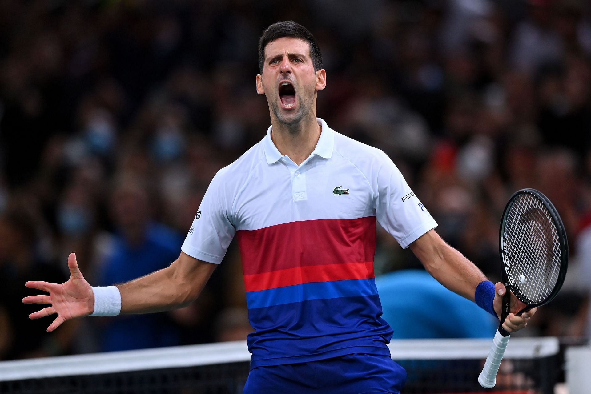 Novak Djokovic, Paris Masters'ta altı kez şampiyon oldu.