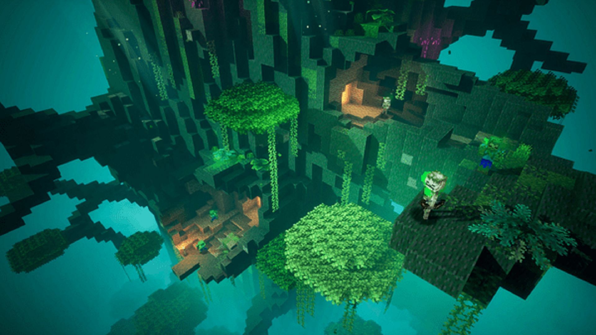 First files and images detailing the Treetop Tangle map (Image via Mojang)