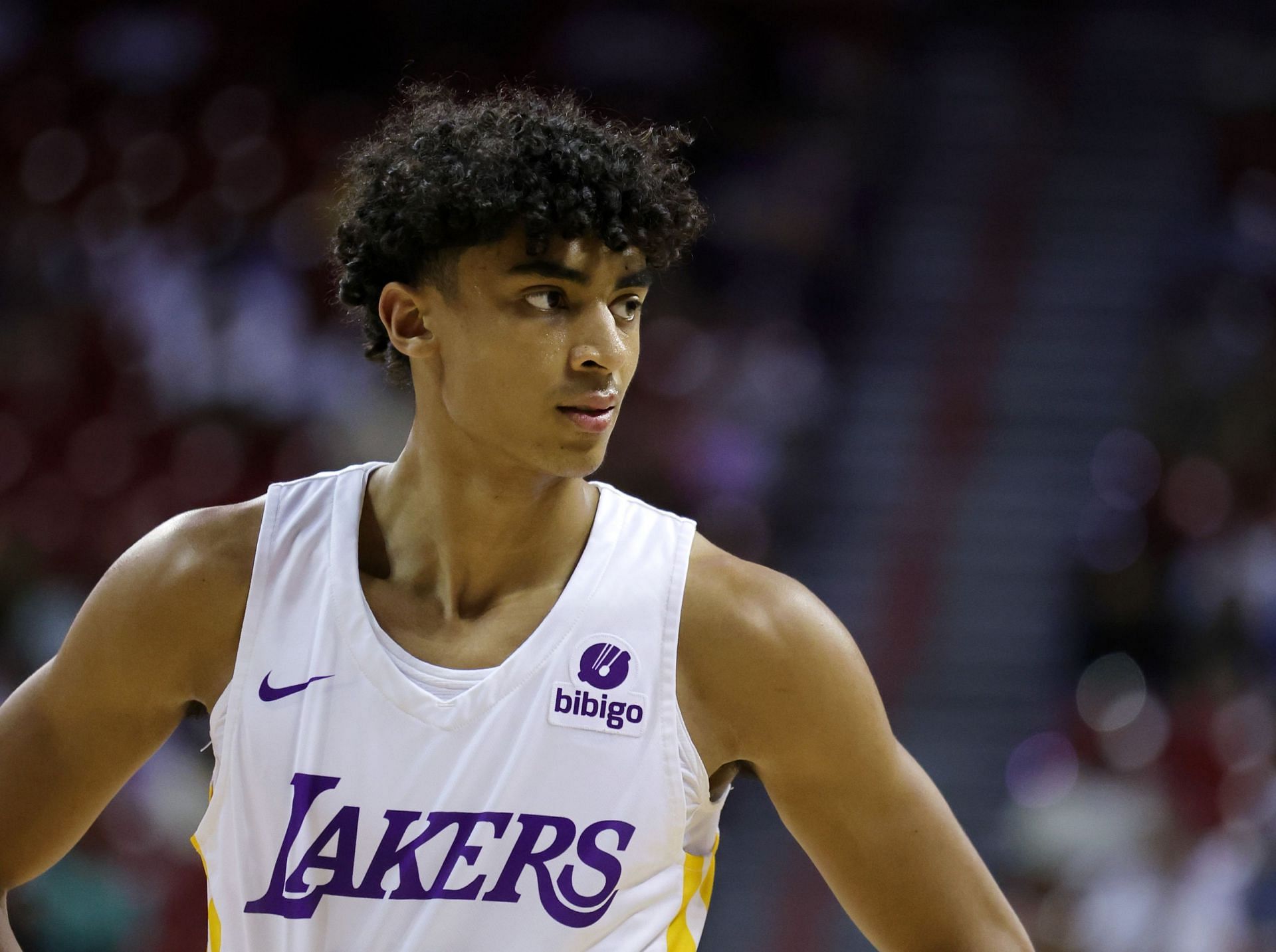 LA Lakers rookie Max Christie is mistakenly assumed as the son of Doug Christie. [photo: Lake Show Life]