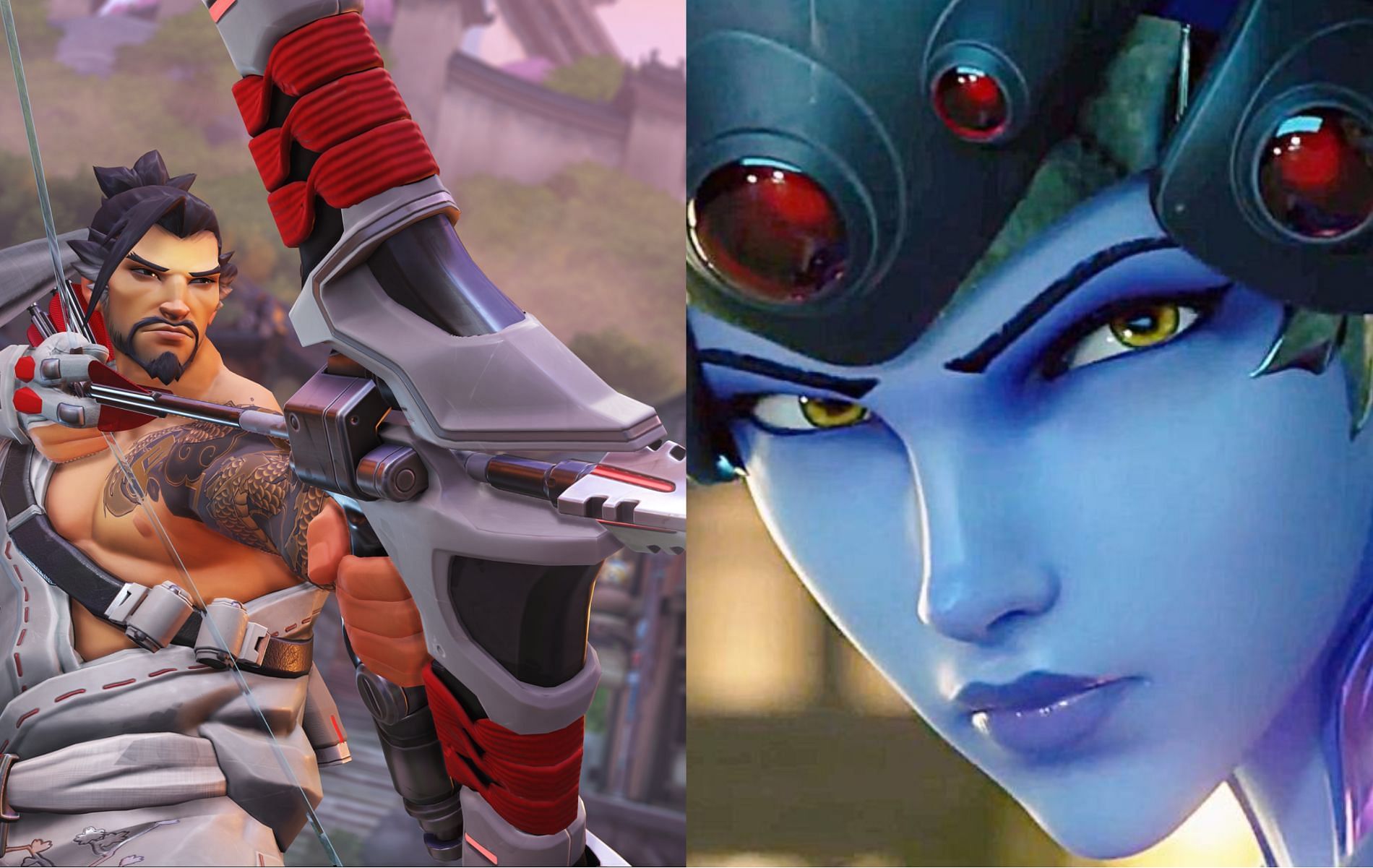 Hanzo (left) and Widowmaker (right) together are ice cold killers (Images via Blizzard Entertainment)