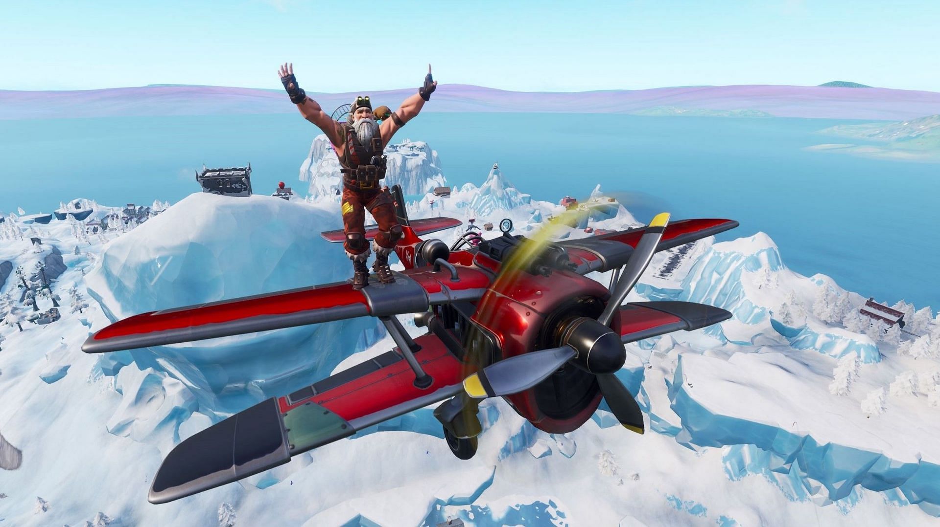 Flugzeuge Traten Während Des Winterfest 2020-Events Kurz Auf (Bild Über Epic Games)