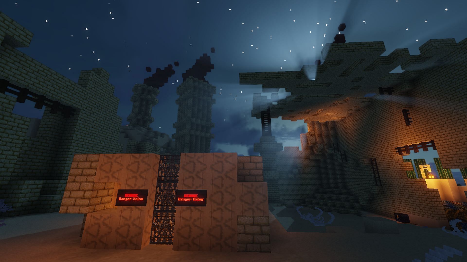 A spooky dungeon waiting to be explored in Diamond Sword (Image via Mick_5/Minecraft Maps)
