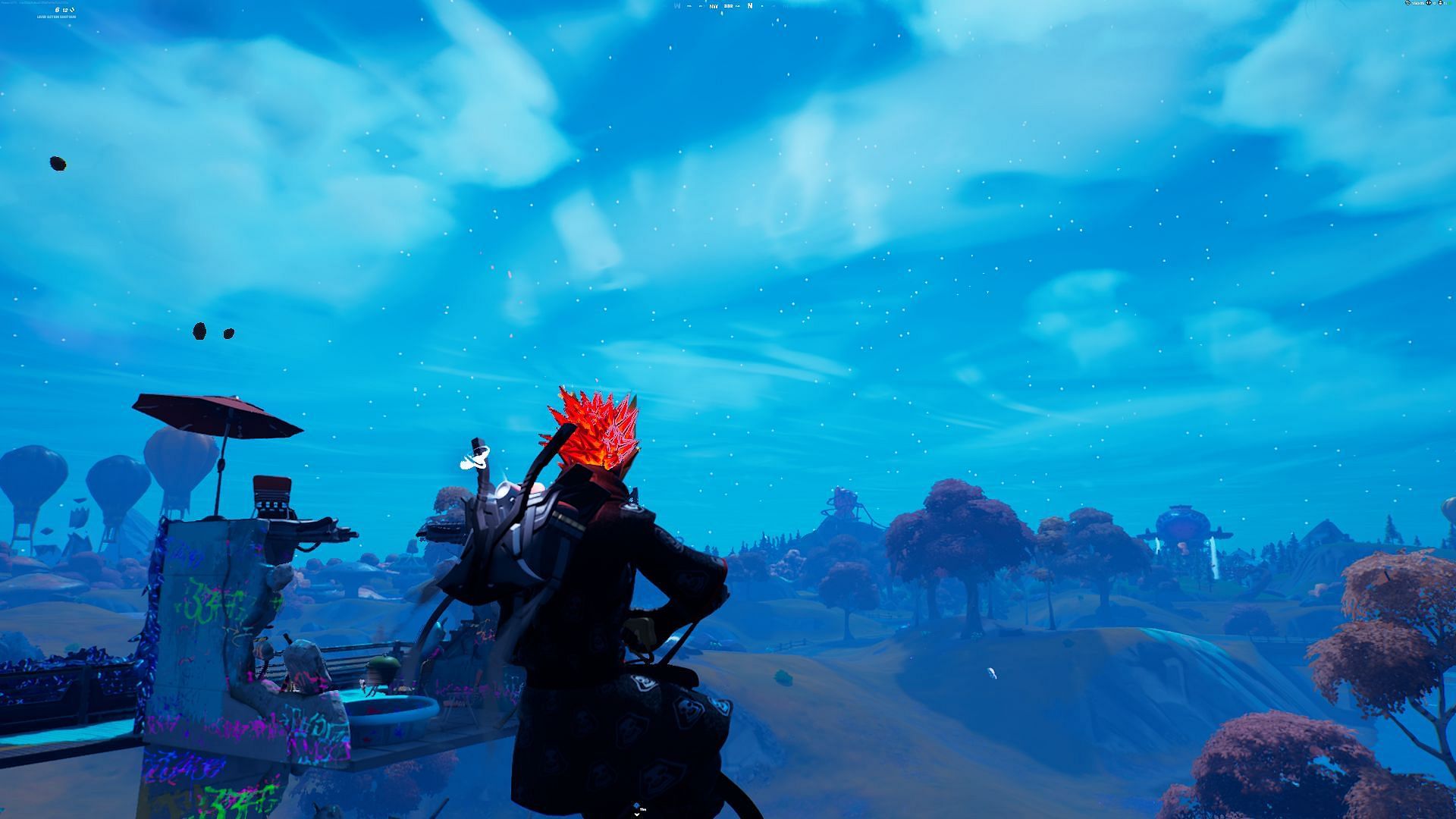 Don't land on top of a zombie chicken (Image via Epic Games)