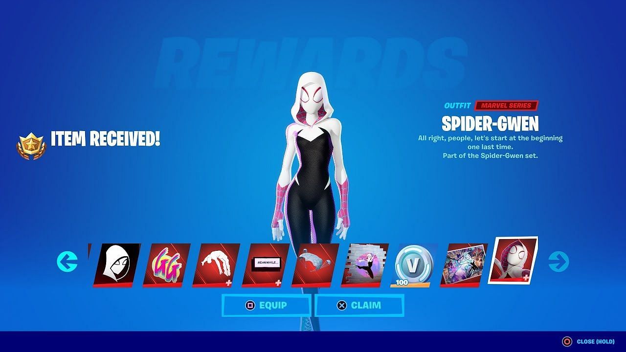 Spider-Gwen Fortnite-Skin Im Battle Pass (Bild Über Brani/Youtube)