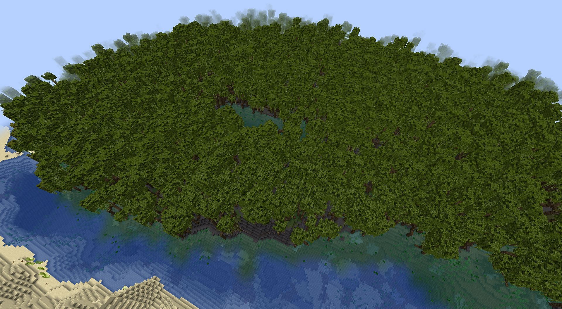 Mangrove Swamp is a dense and humid Minecraft biome (Image via Mojang)