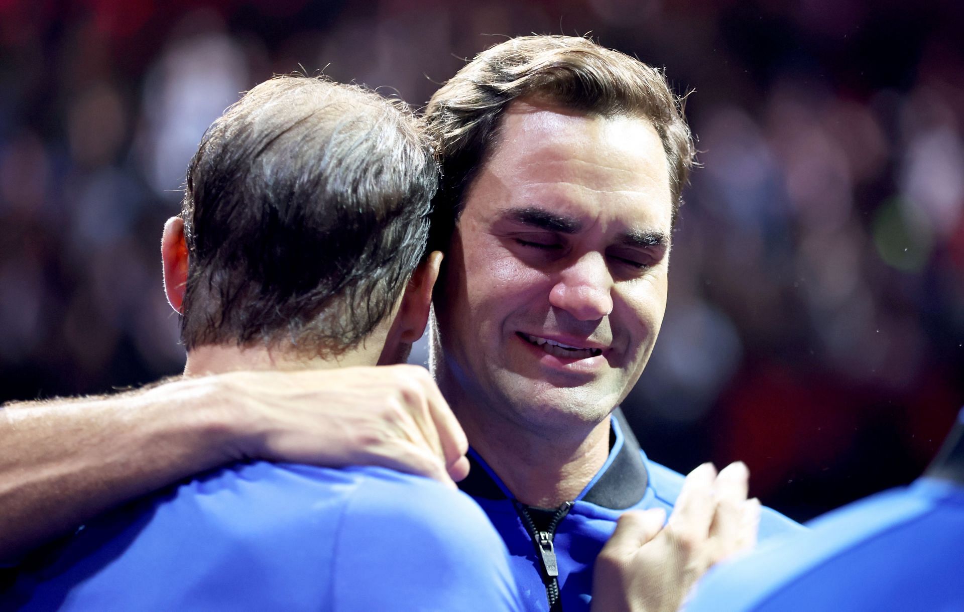 Rafael Nadal y Roger Federer en la Copa Laver 2022.