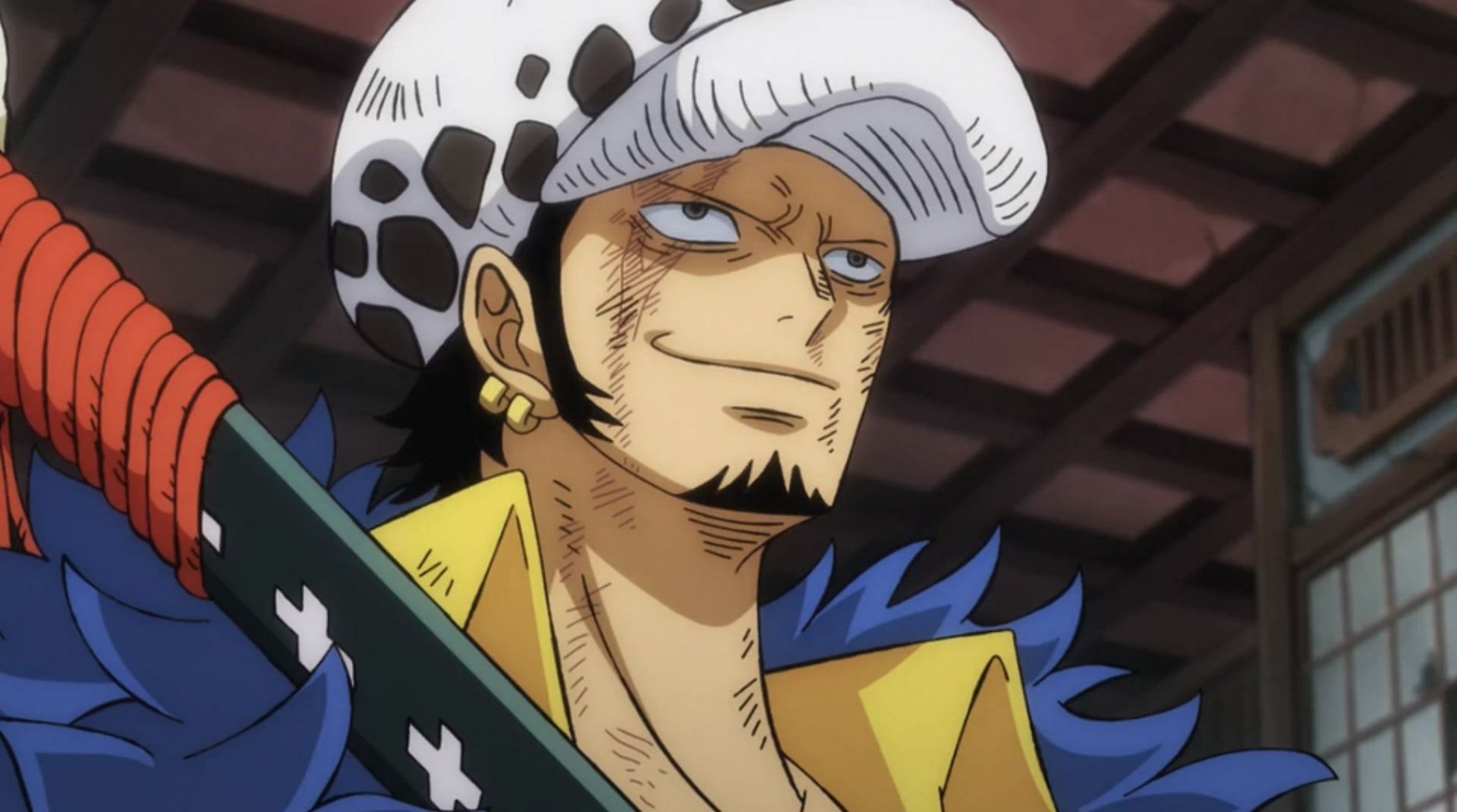 Law Lächelt, Nachdem Er Erfahren Hat, Dass Ruffy In One Piece-Episode 1037 Lebt (Bild Über Toei Animation)