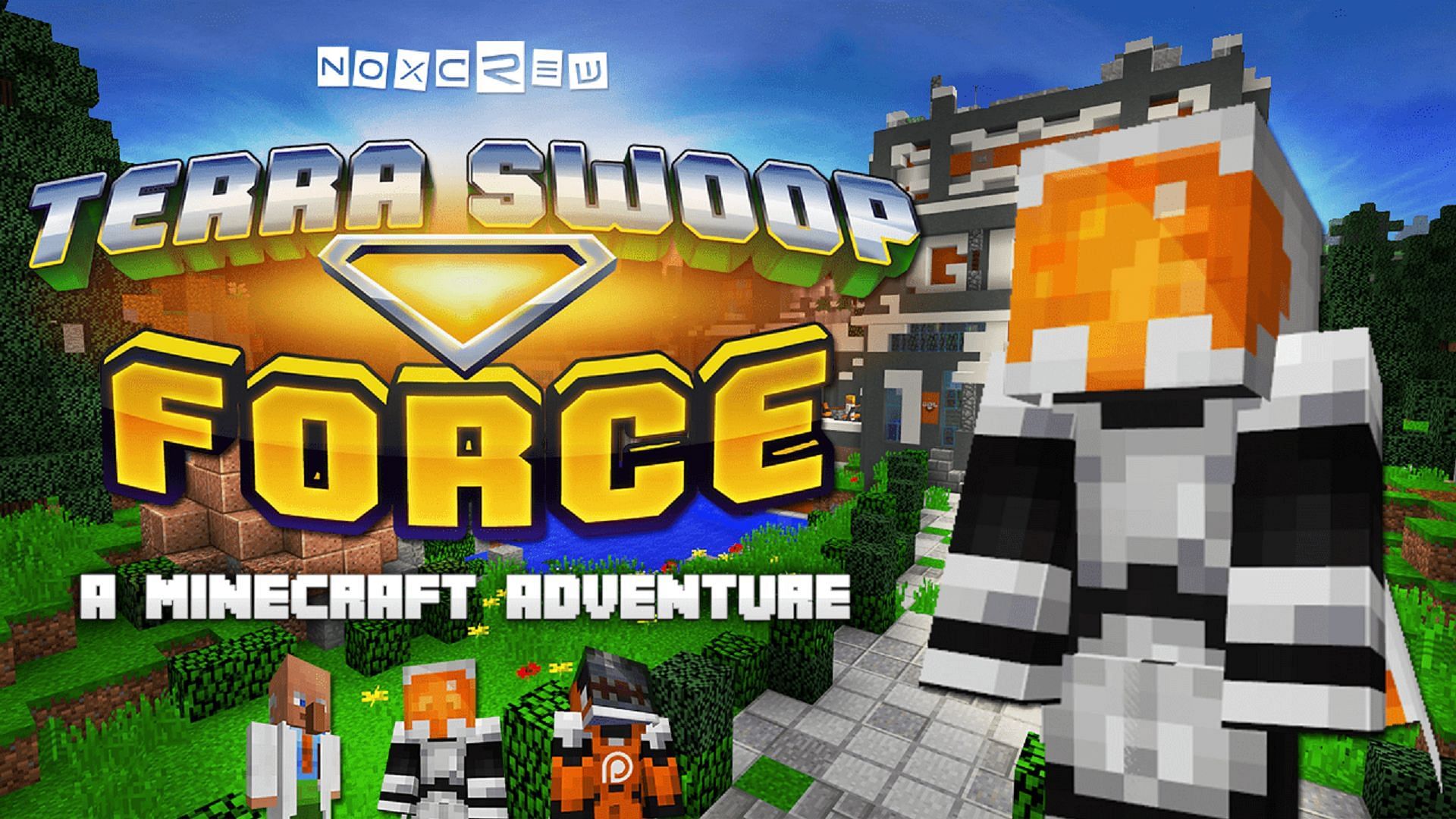 Terra Swoop Force challenges players while providing an interesting backstory (Image via Noxcrew/Minecraft Maps)