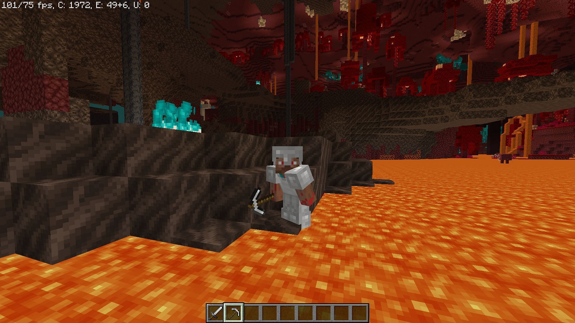 Soul Sand Valley is one of the most fascinating Nether biomes (Image via Mojang)