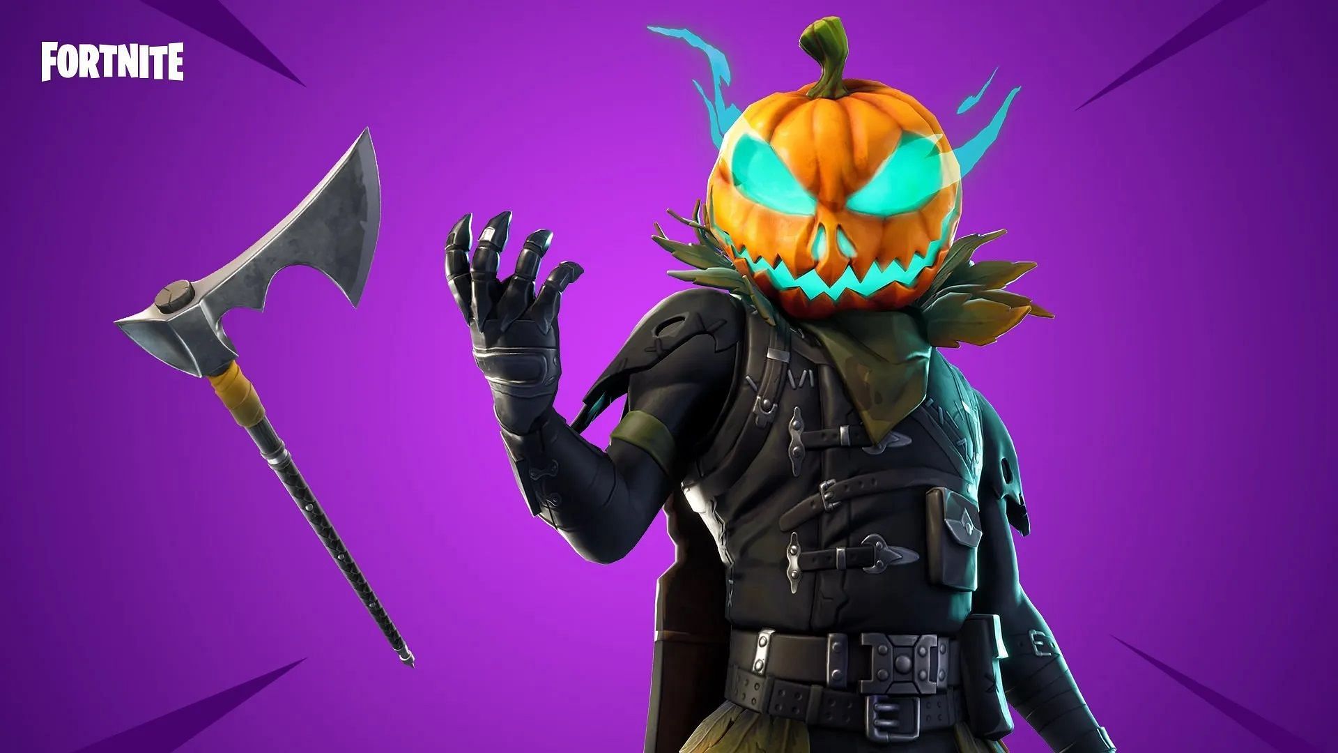 Hollowhead is one of many rare Fortnite skins that are exclusive to the Halloween event (Image via Epic Games)
