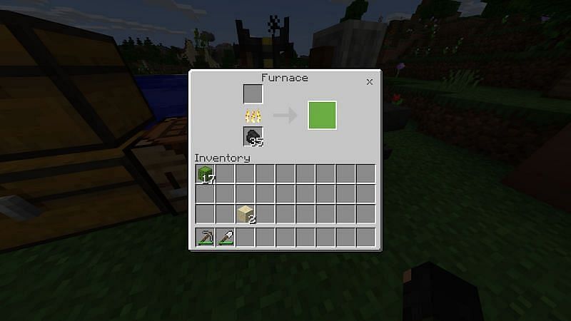 How to Get Green Dye in Minecraft- Crafting a Furnace