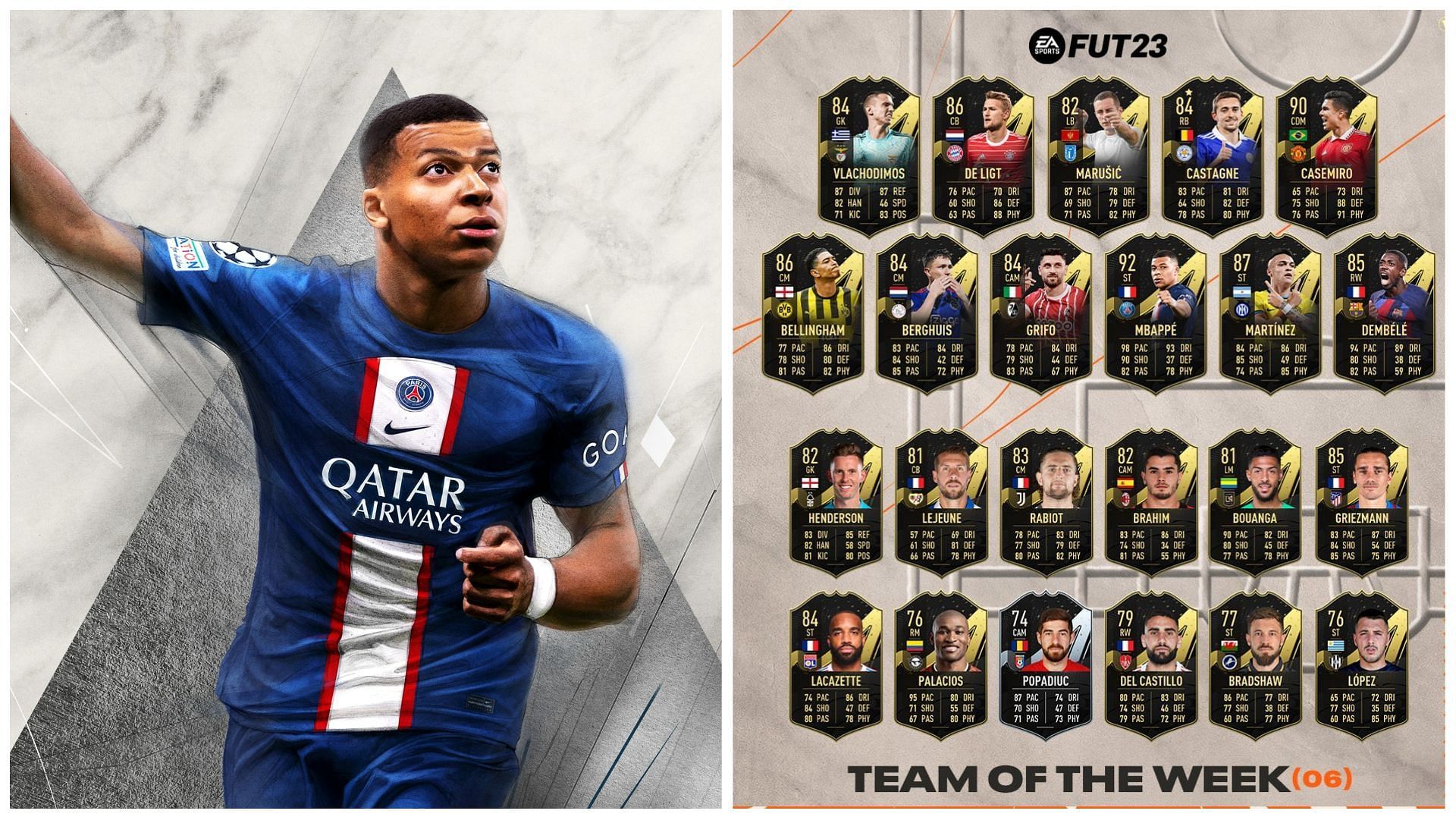 Fifa 23 Team Of The Week 6 Totw 6 Cards Released Kylian Mbappe Earns