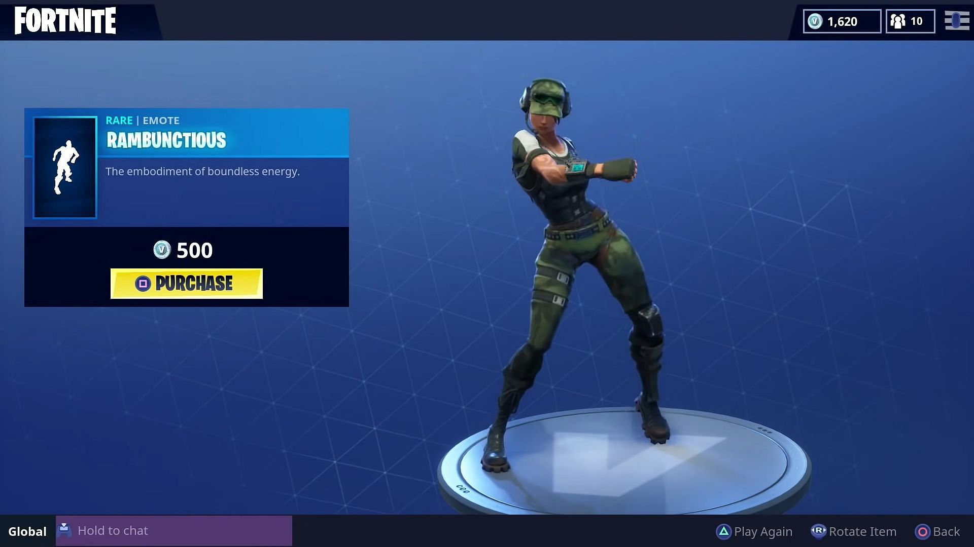 Is Rambunctious the rarest emote in Fortnite?