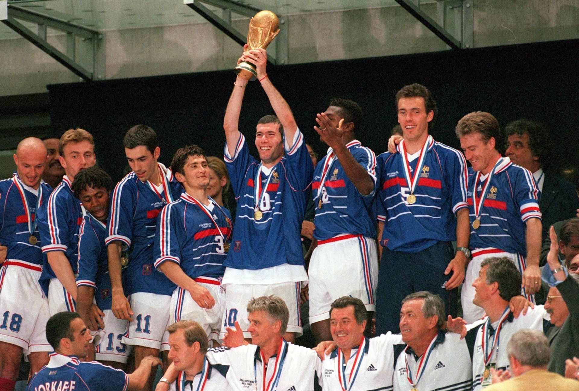 Ranska voitti FIFA:n maailmanmestaruuden vuonna 1998;  Kuva: @FIFAWorldCup