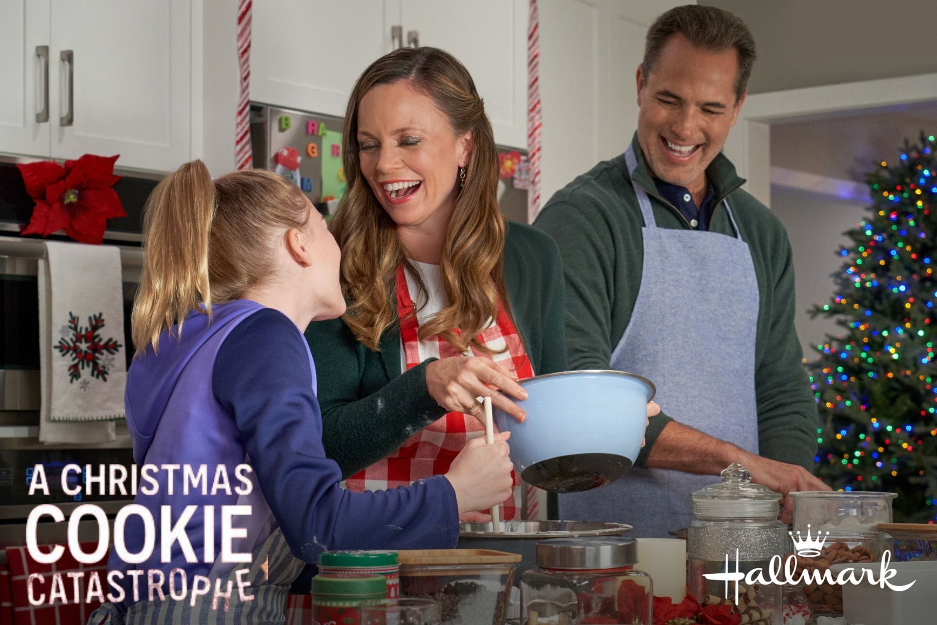 A Christmas Cookie Catastrophe cast list Rachel Boston, Victor ster