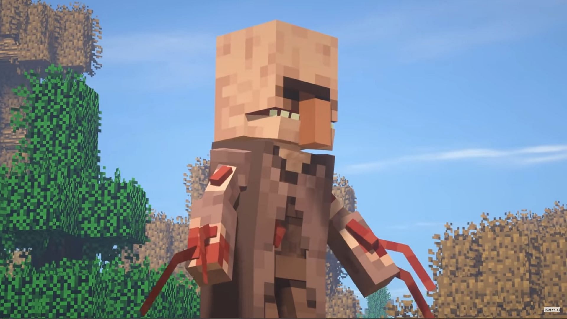 The Parasites modpack turns most passive mobs into infected hostile entities in Minecraft (Image via YouTube/Forge Labs)