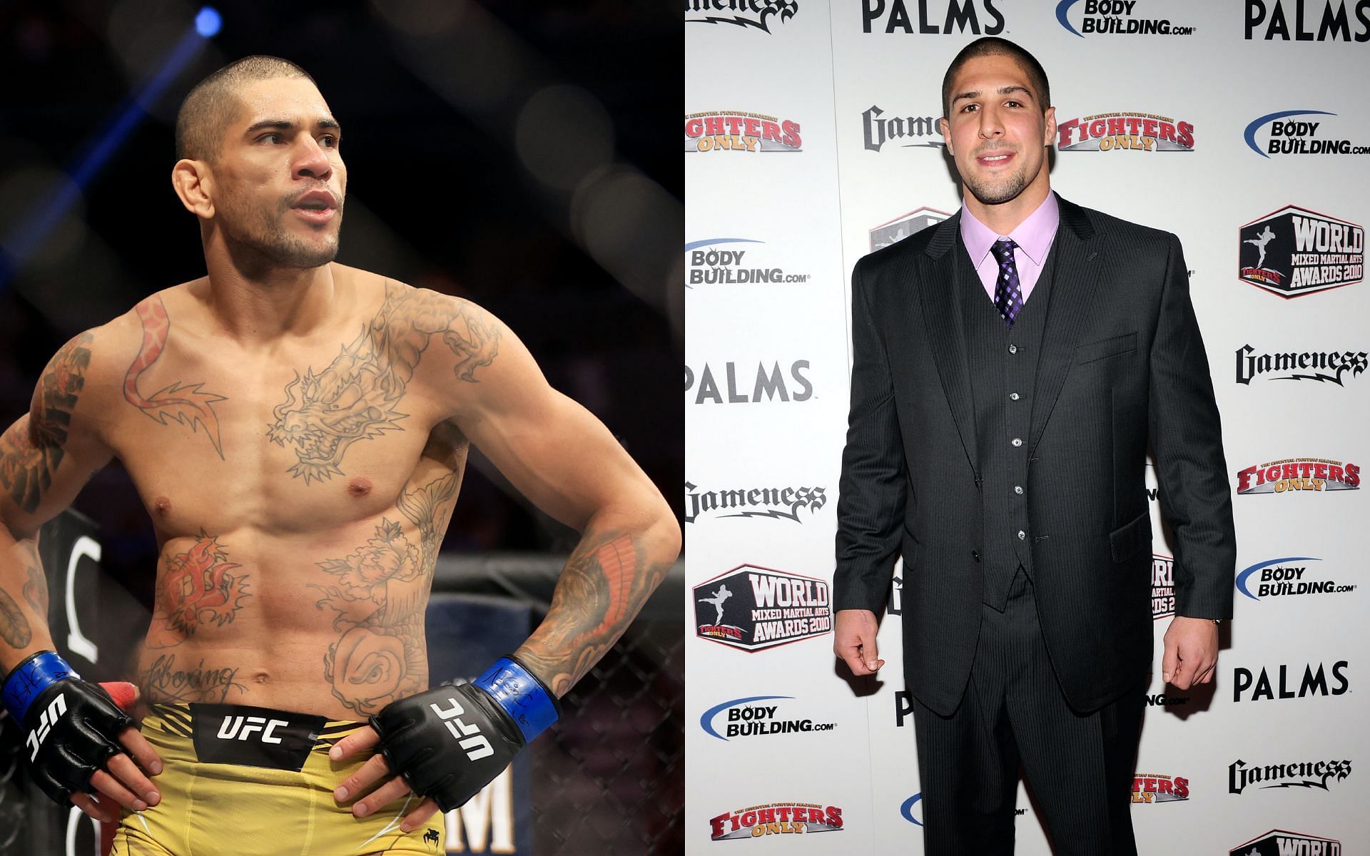 Brendan Schaub (right) and Alex Pereira (left) [Image Courtesy: Getty Images]