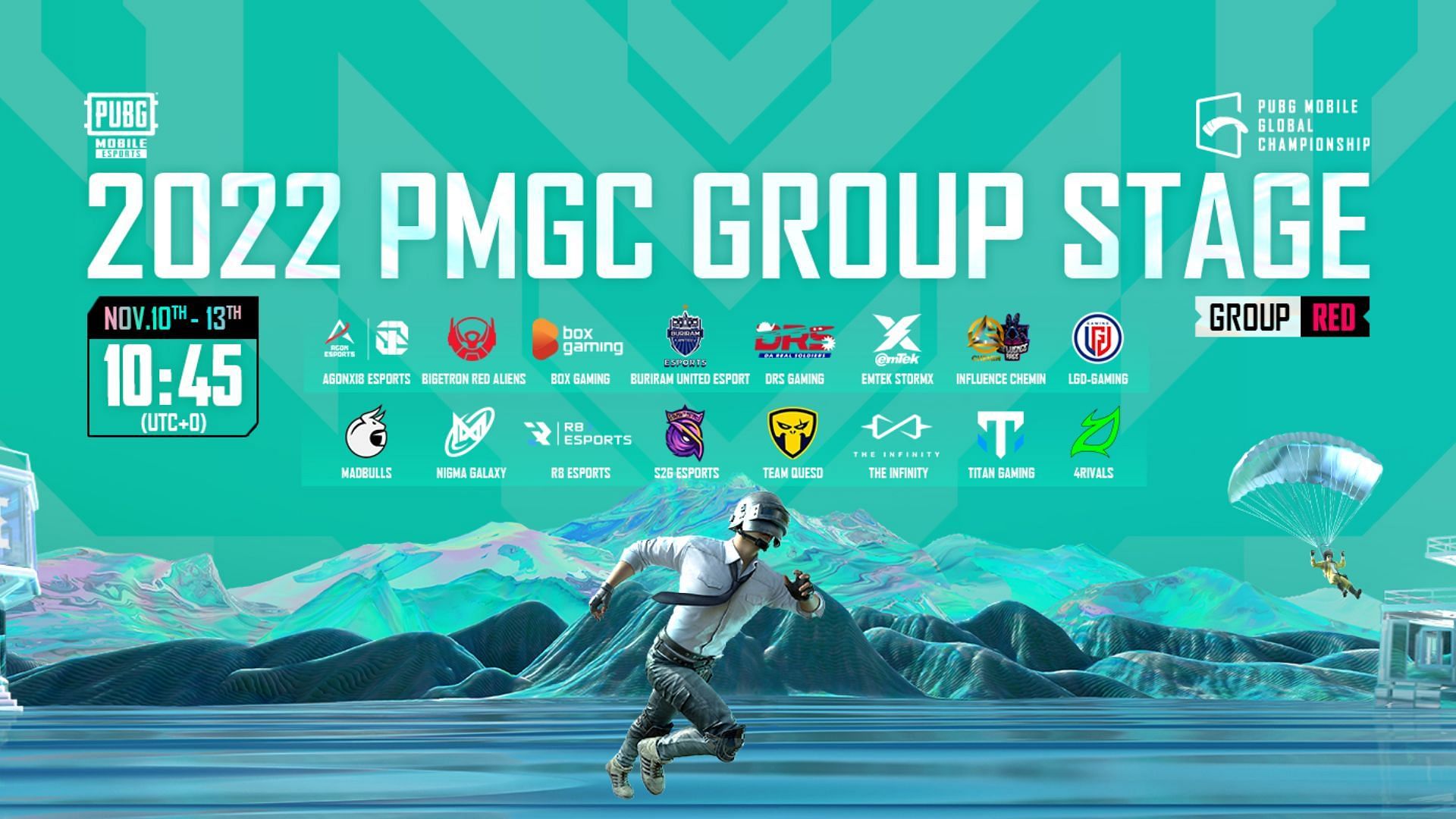 Red participants of the PMGC group (Image via PUBG Mobile)