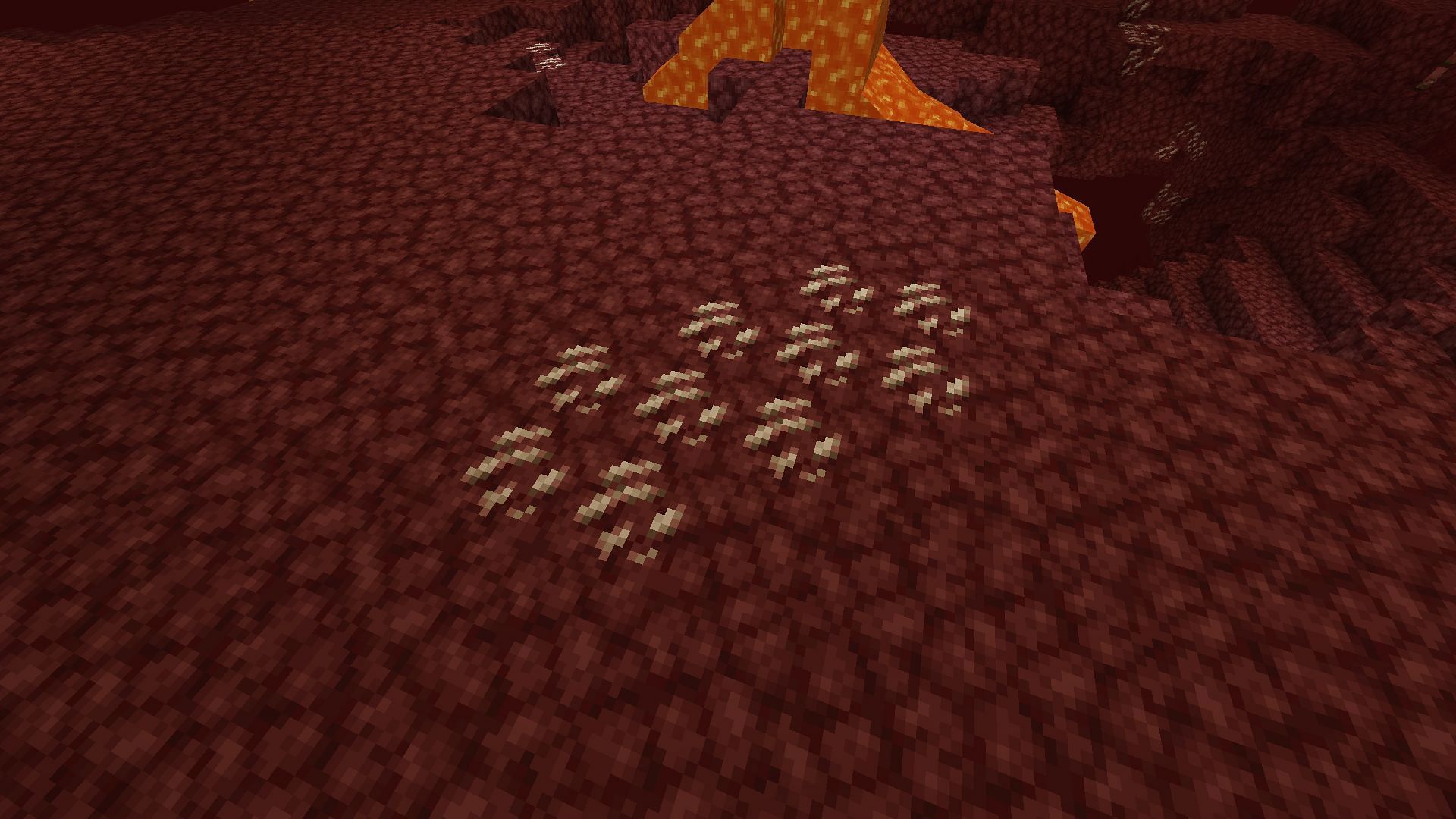 Nether Quartz are the most common ore in Minecraft&#039;s Nether realm (Image via Mojang)