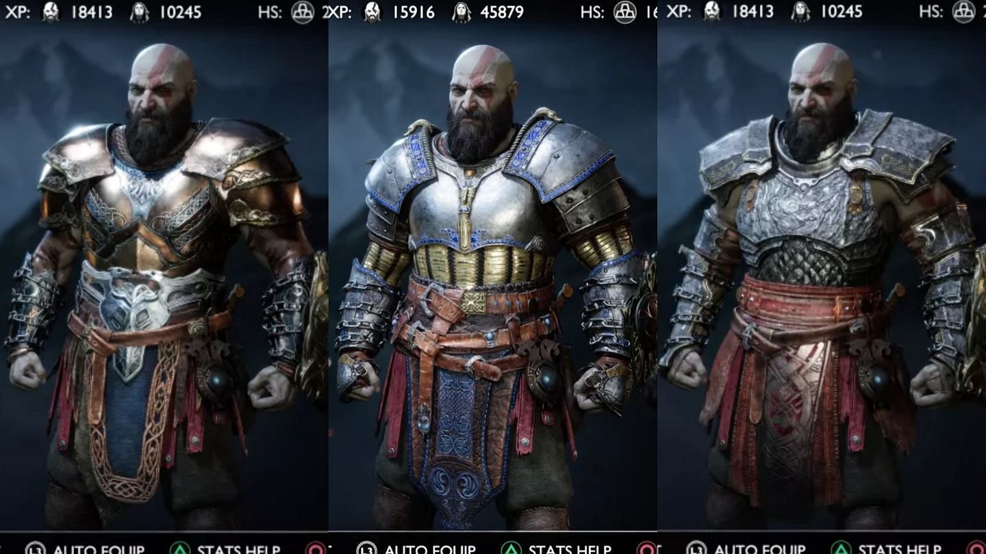 God of War Ragnarok Armor Sets (Image via PlayStation)