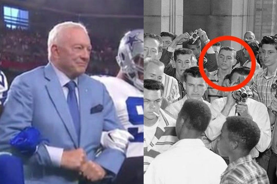 Jerry Jones has come under fire for an old picture