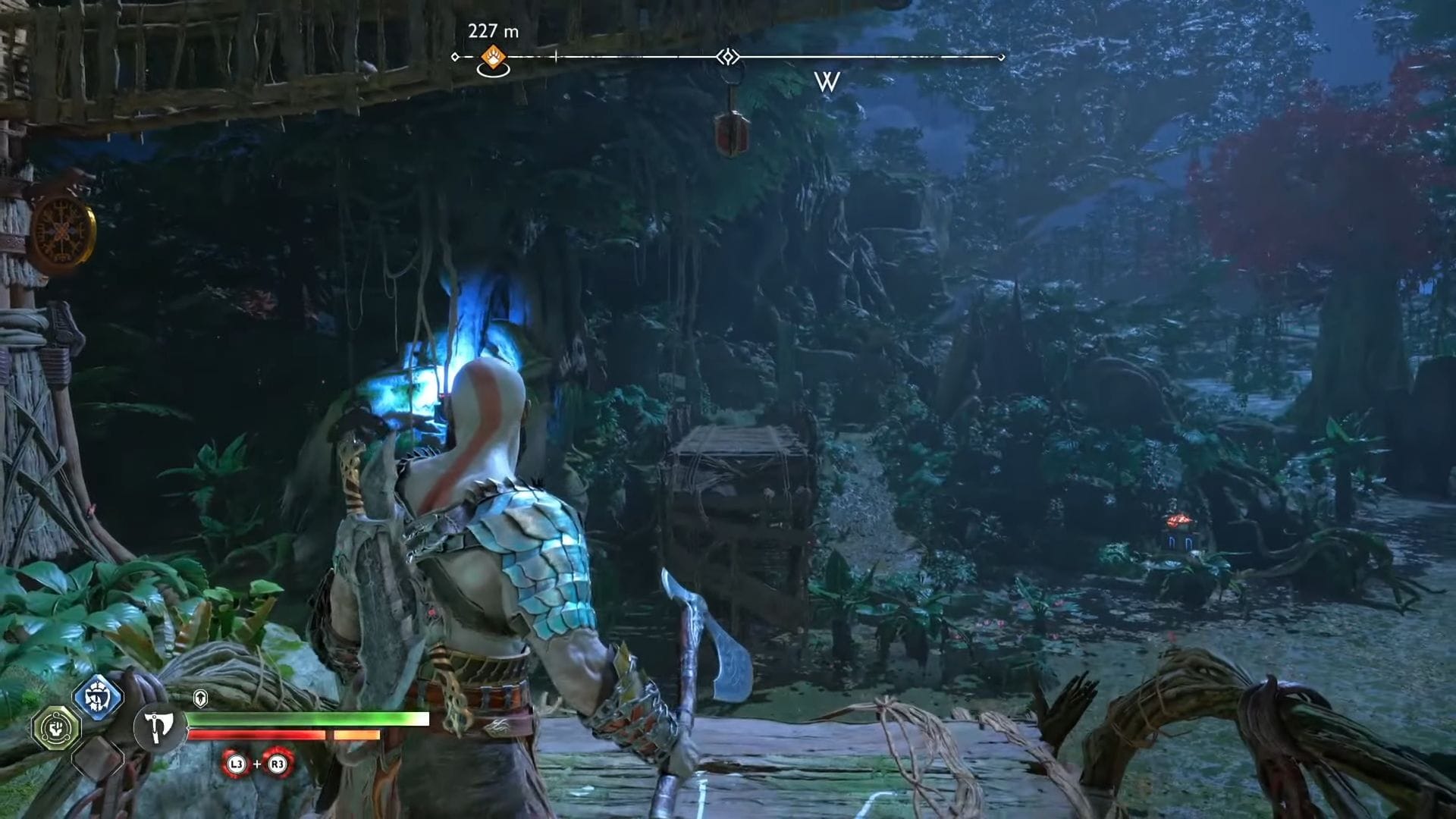 God of War Ragnarok How to find and solve The Abandoned Village Nornir Chest (Vanaheim)