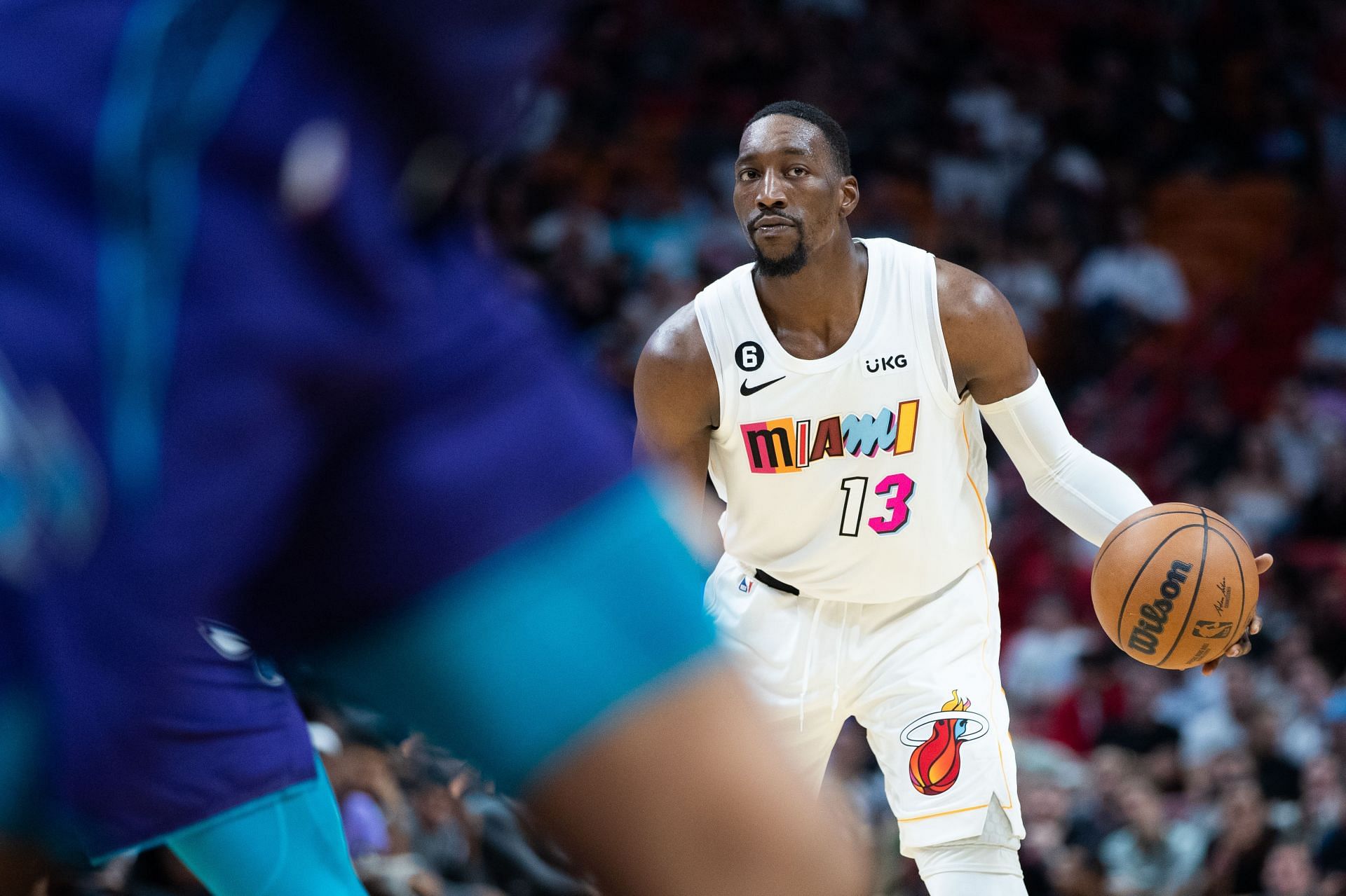 Bam Adebayo is dealing with a left knee contusion.